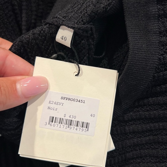 Evy Embellished Asymmetric Knit Midi Dress - Picture 6 of 8